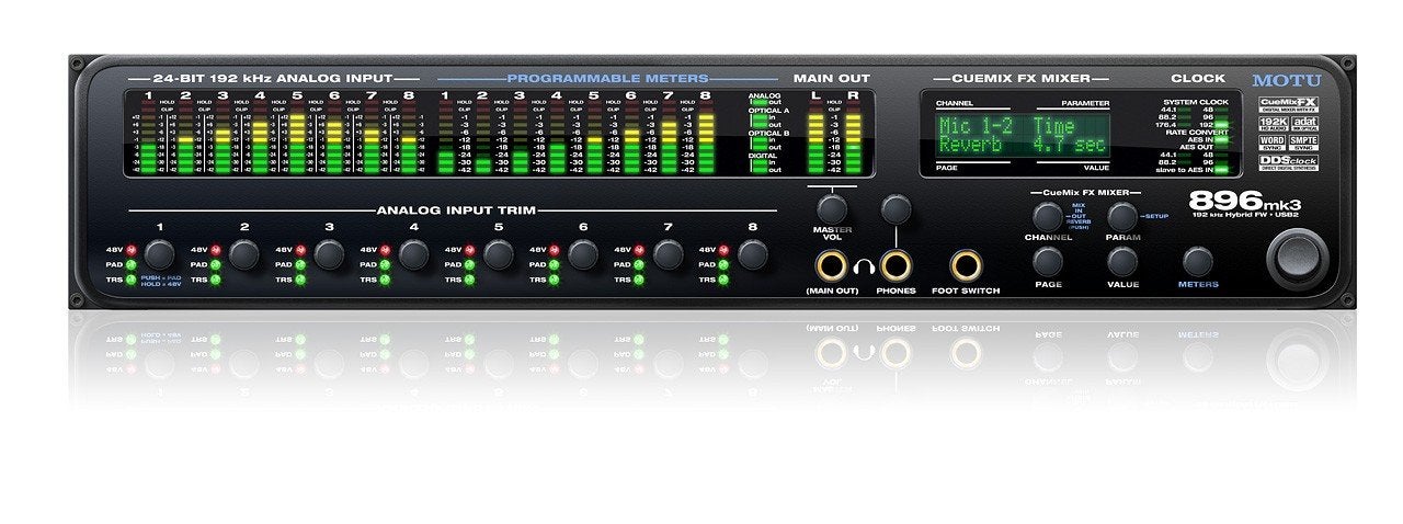 Motu 896 mk3 usb/ firewire, Ophalen of Verzenden, Zo goed als nieuw, Audio