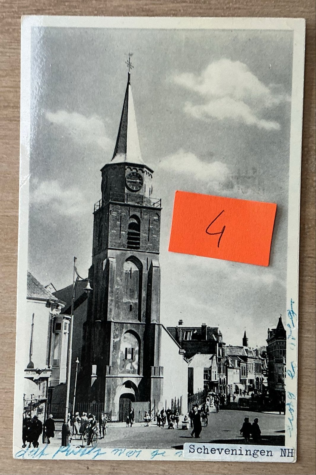 Oude Ansichtkaart Zuid-Holland, Scheveningen NH Kerkstraat, Ophalen of Verzenden, 1920 tot 1940, Gelopen, Zuid-Holland