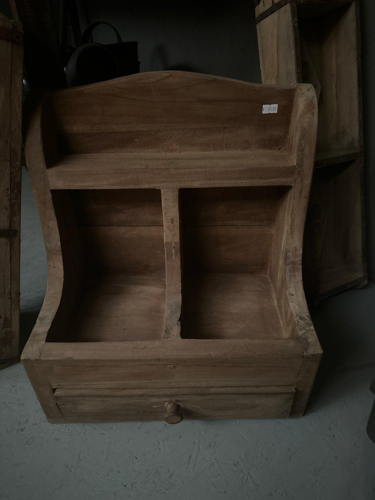 Gruttersbak Hout 40x27x37 cm - Nu voor 27,50, Antiek en Kunst, Curiosa en Brocante, Ophalen