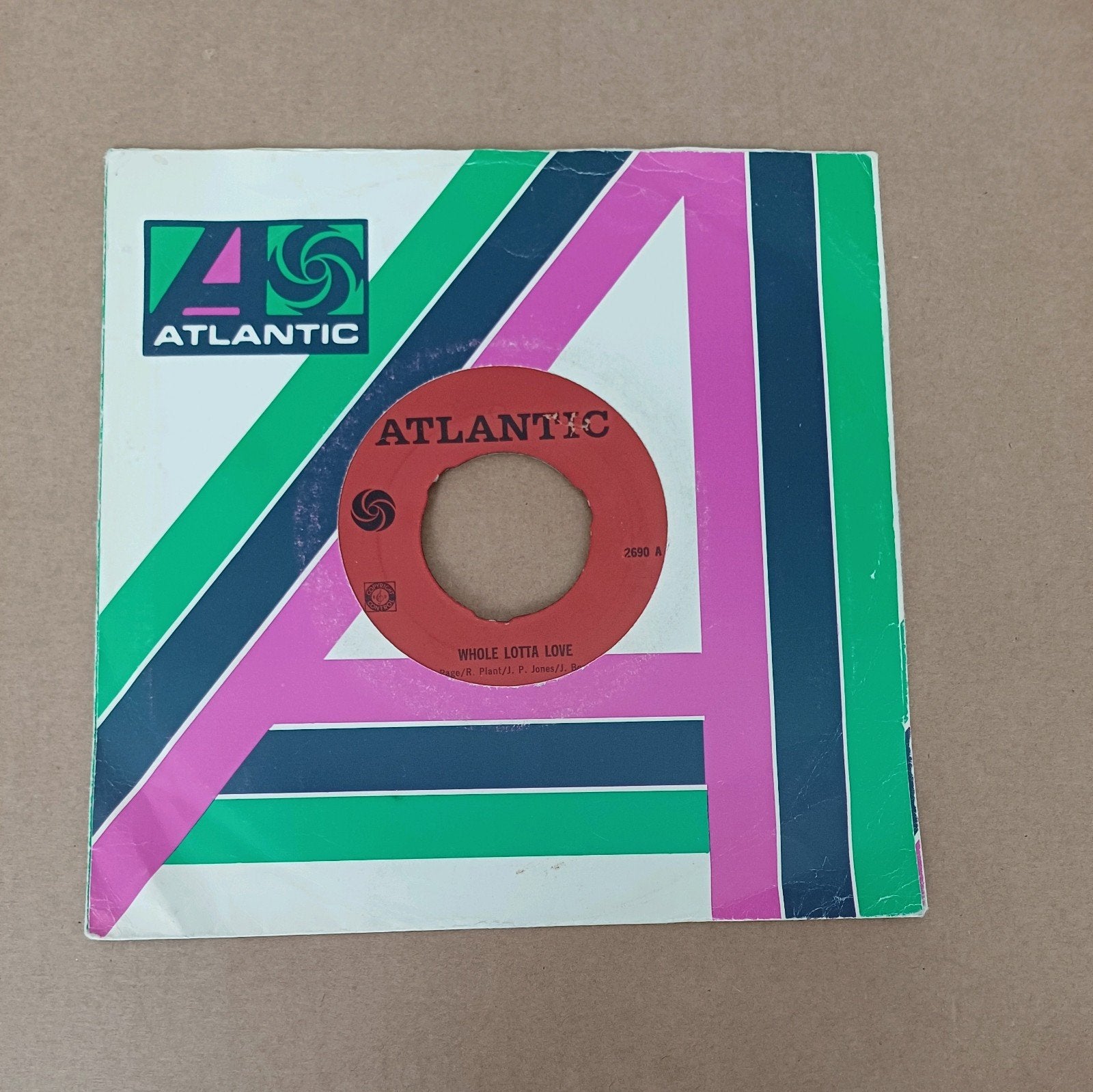 Led Zeppelin  - Whole Lotta Love, Cd's en Dvd's, Vinyl Singles, Gebruikt, 7 inch, Single, Ophalen of Verzenden