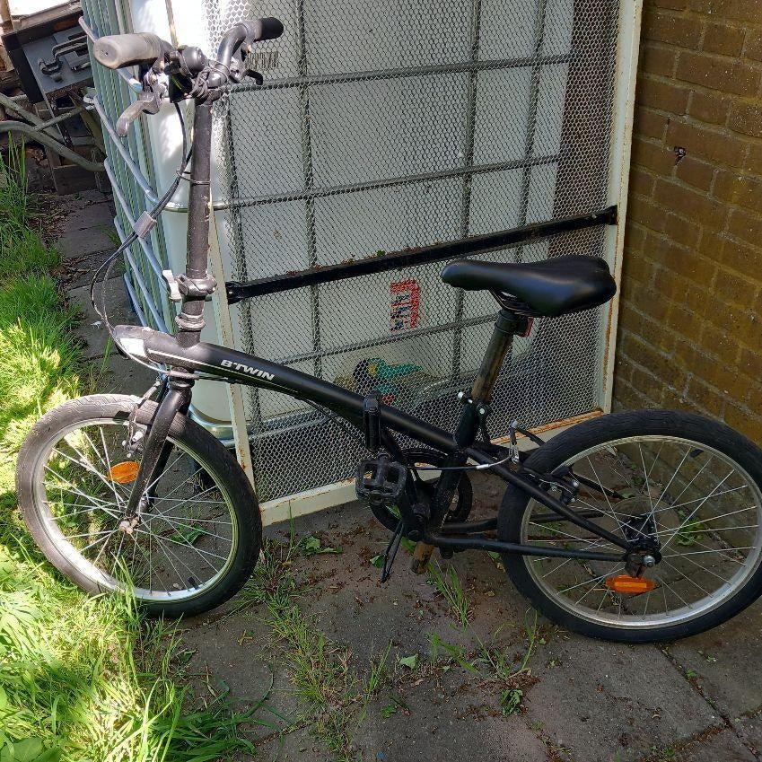 vouwfiets, B'twin - banden goed, Fietsen en Brommers, Fietsen | Vouwfietsen, Ophalen, Gebruikt, 20 inch of meer