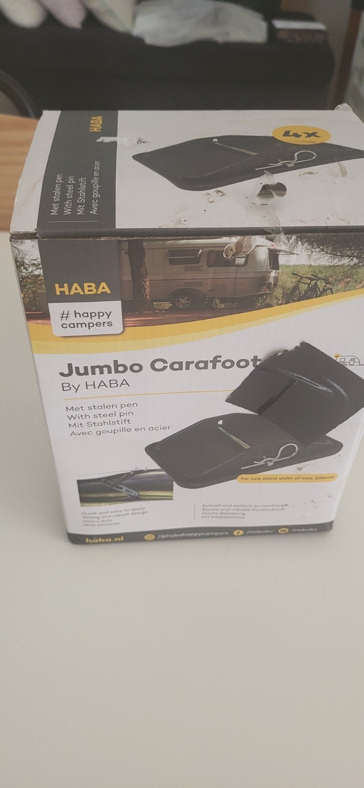 Bigfoods HABA Jumbo Carafoot Caravan Poten (2 stuks), Caravans en Kamperen, Ophalen, Nieuw