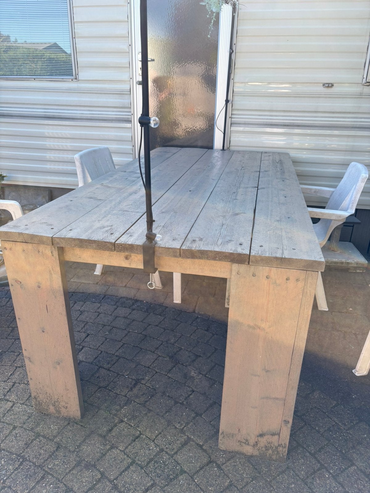 Tuintafel steigerhout, Ophalen, Gebruikt, Steigerhout