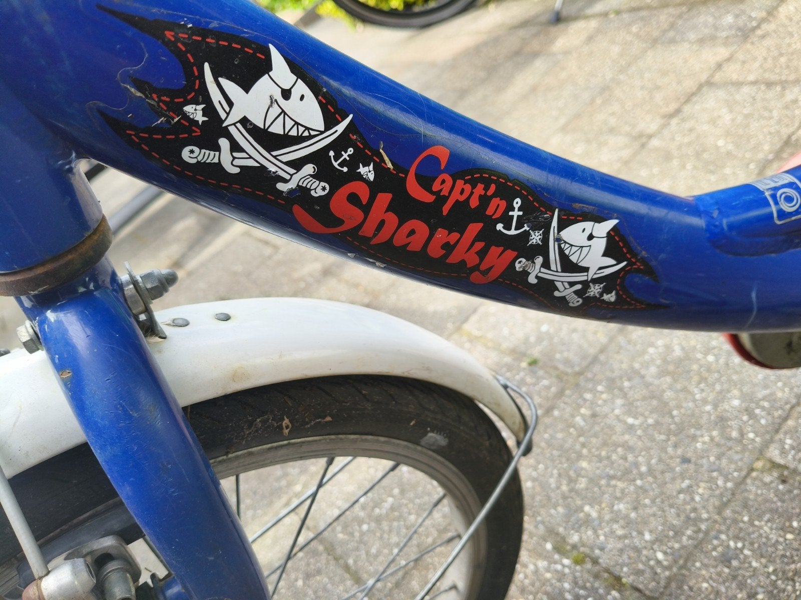 Puky Capt'n Sharky Kinderfiets - Blauw opknapper, Fietsen en Brommers, Terugtraprem, Puky, Ophalen of Verzenden, 16 tot 20 inch