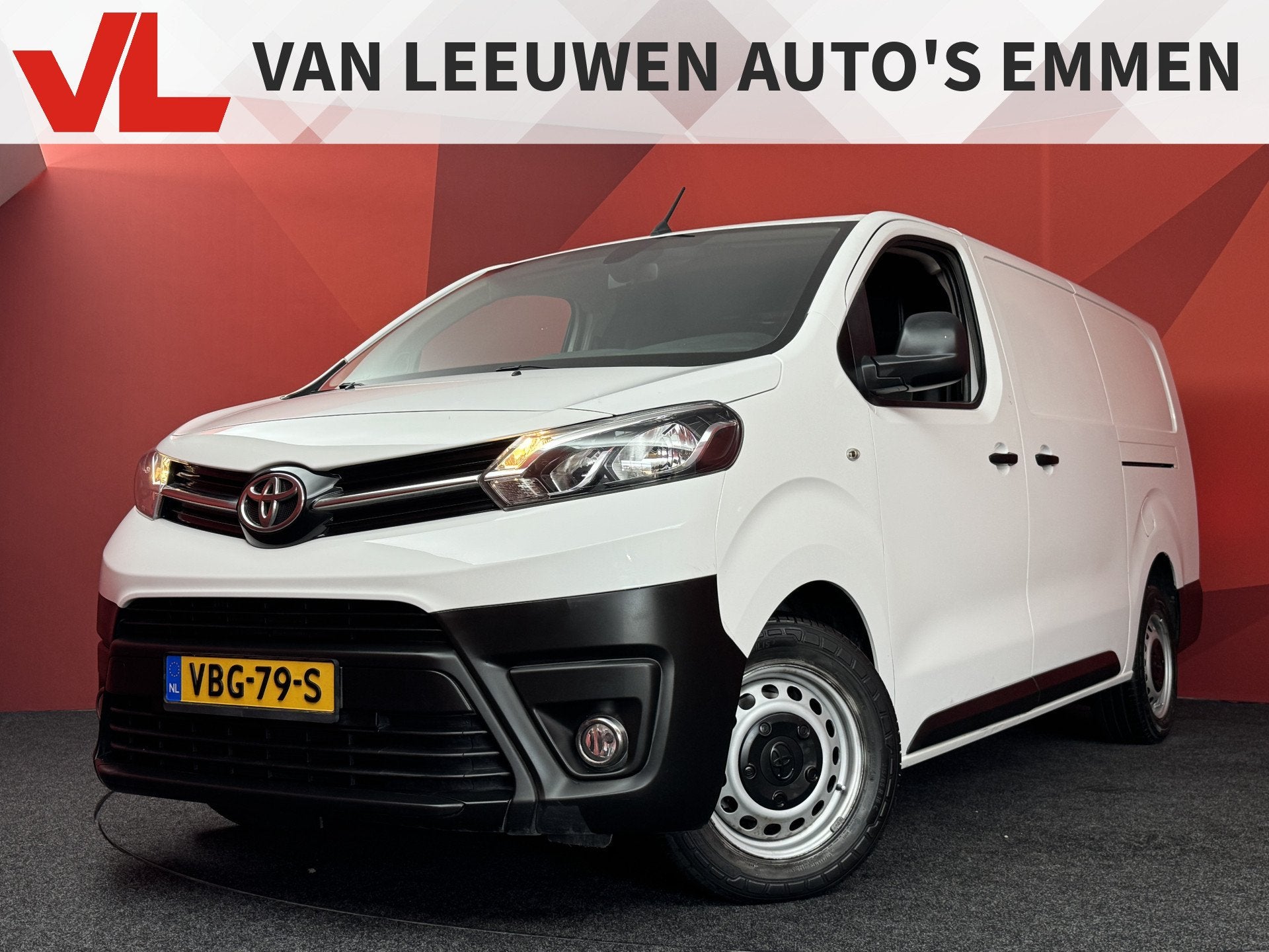Toyota ProAce Worker 2.0 D-4D Navigator Long | Trekhaak | Cr, Gebruikt, Met garantie (alle), Leder en Stof, Wit