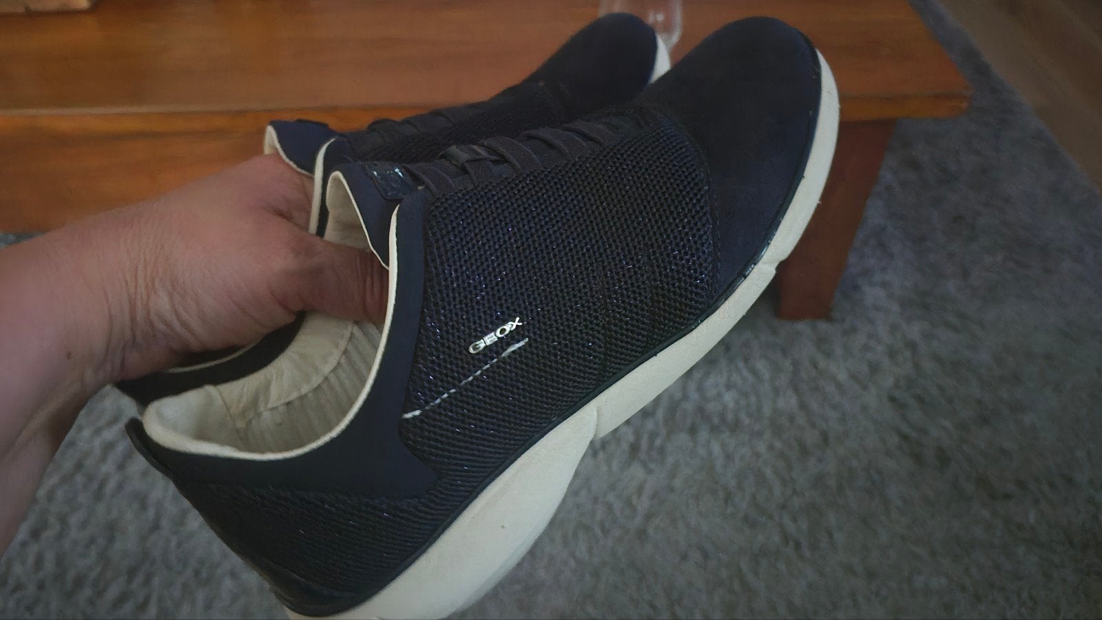 Geox schoenen maat 39, Ophalen of Verzenden, Zo goed als nieuw, Zwart, Sneakers of Gympen