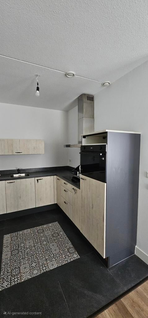 Half complete kitchen. Brand Bruynzeel, Huis en Inrichting, Keuken | Complete keukens, Zo goed als nieuw, Hoekkeuken, Crème, Hout