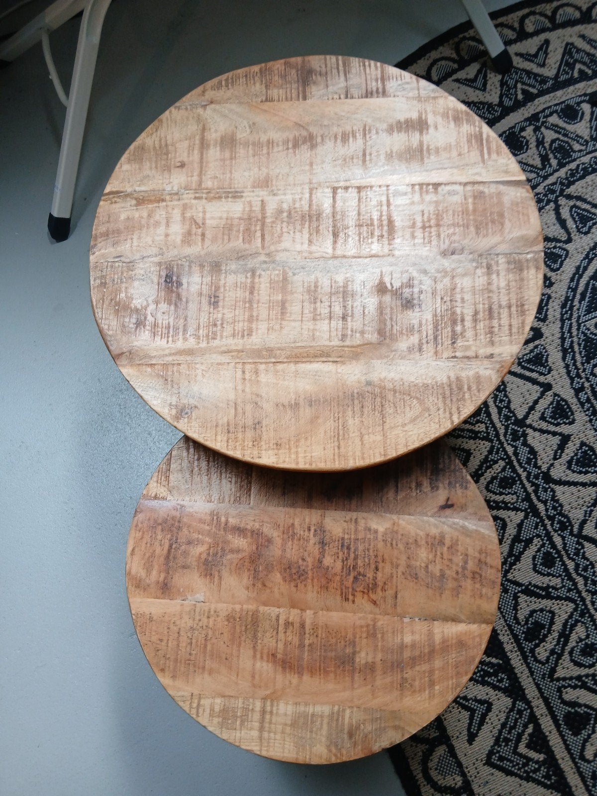 2 bijzet tafel, Ophalen, Rond, Minder dan 55 cm, 45 tot 60 cm