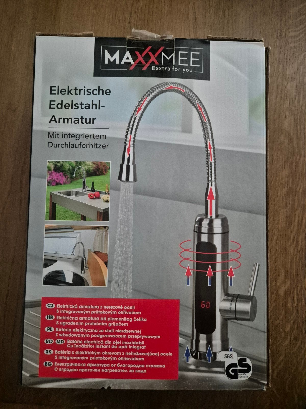 eletrische waterkraan 3600 watt, Ophalen of Verzenden, Nieuw, Rvs, Kraan