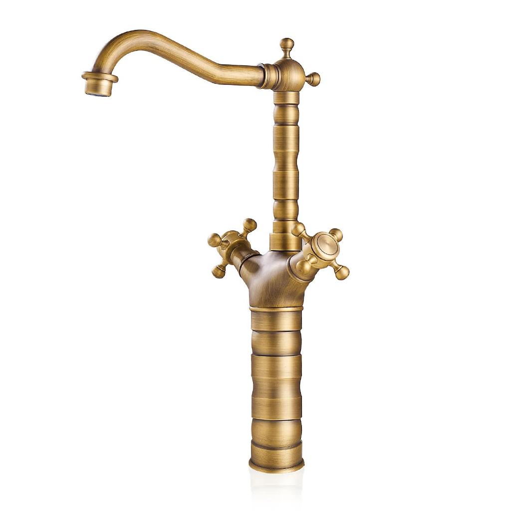 Keukenkraan Waskomkraan Klassiek Landelijk Brons Goud Koper, Doe-het-zelf en Verbouw, Sanitair, Ophalen of Verzenden, Nieuw, Koper