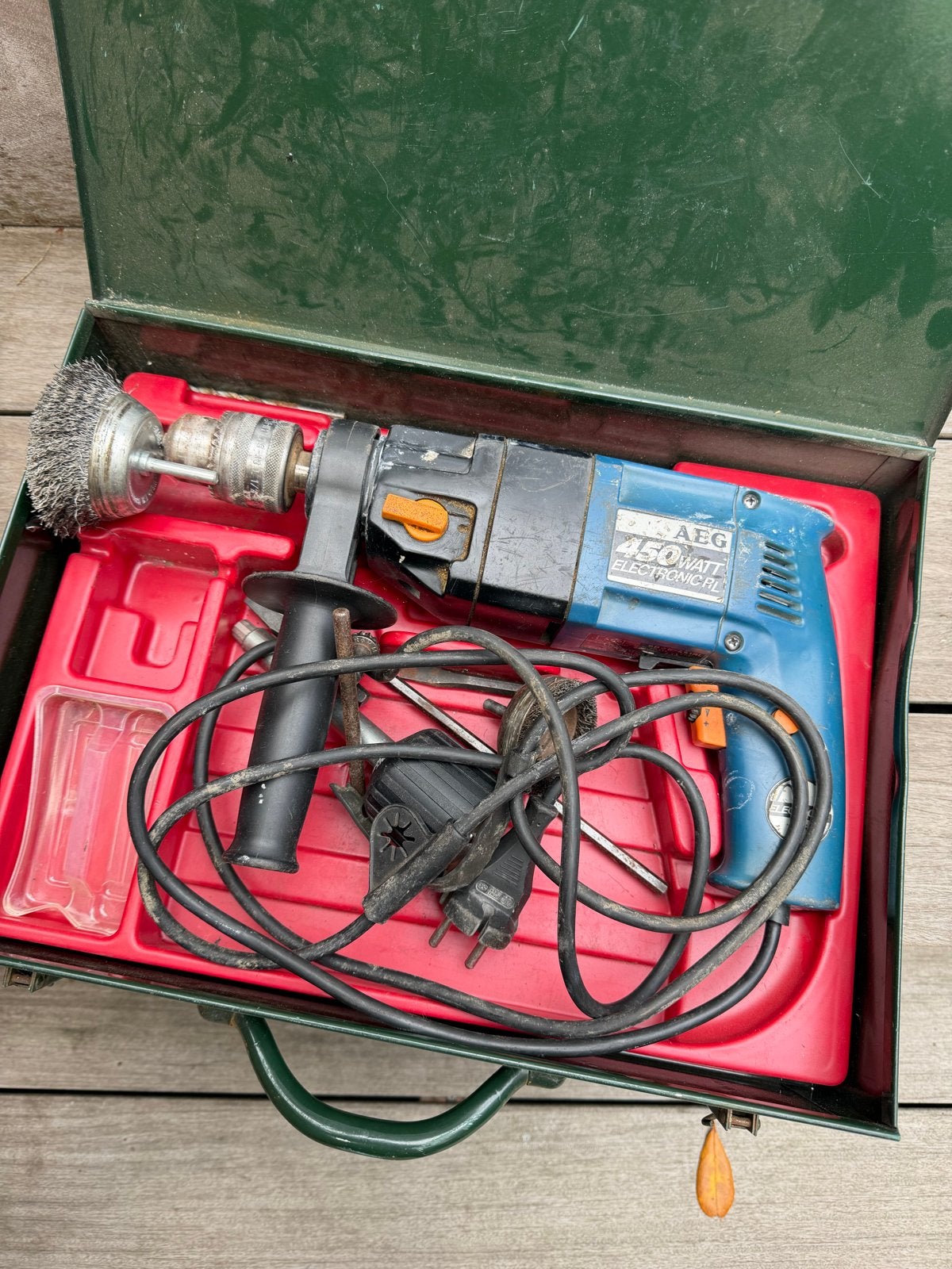 AEG klopboormachine 450 Watt - Made in Germany, Doe-het-zelf en Verbouw, Gereedschap | Boormachines, Boormachine, Variabele snelheid