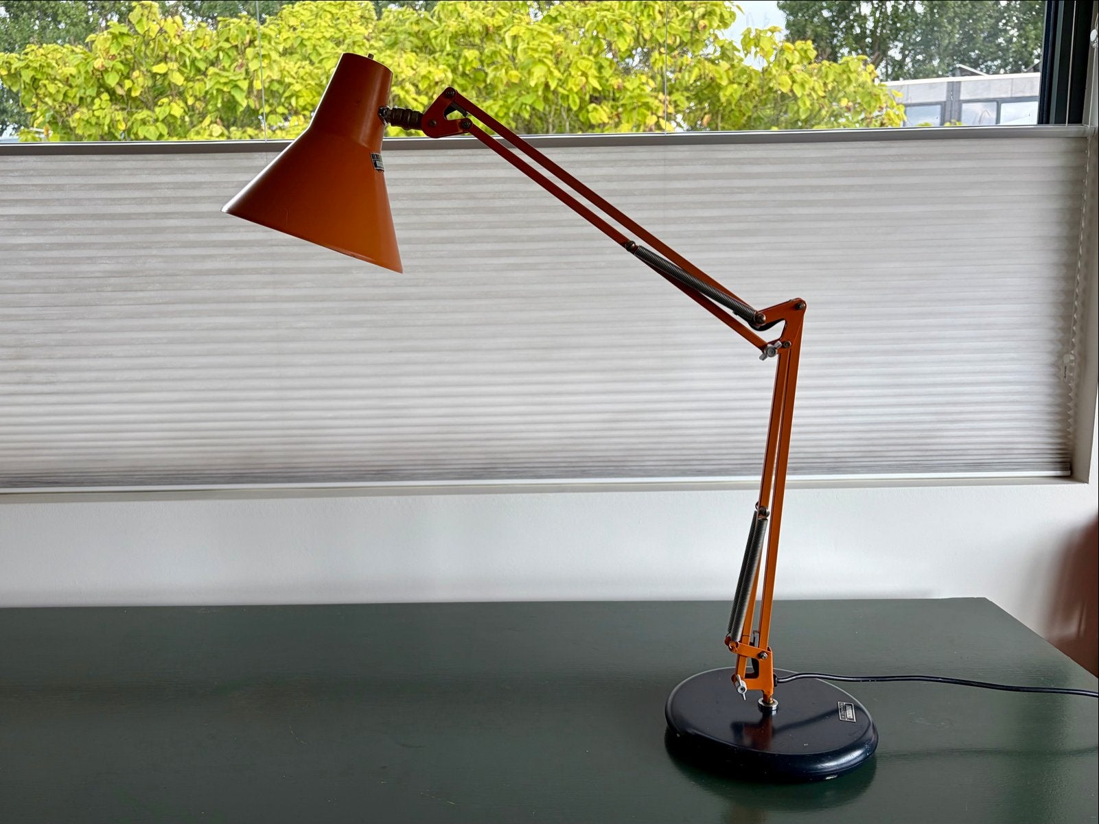 Vintage tekenlamp T.H. Eindhoven ‘60/‘70, Huis en Inrichting, Lampen | Tafellampen, Ophalen, Bureaulamp, Overige merken, Vintage