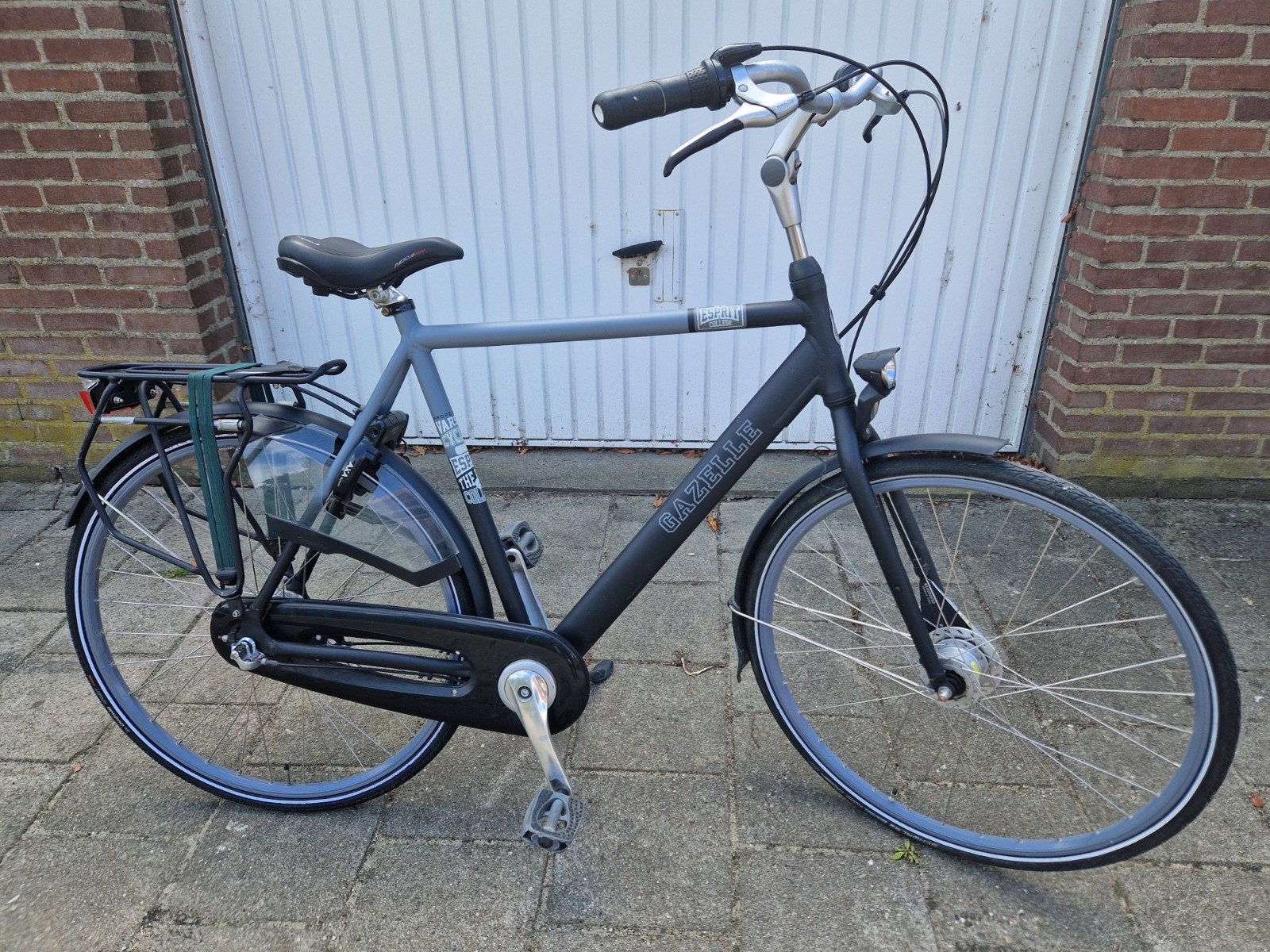 mooie gazelle herenfiets met 3 ver, Versnellingen, Zo goed als nieuw, 61 tot 65 cm, Trommelrem