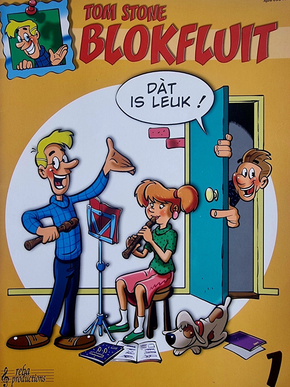 Tom Stone Blokfluit: Oefen- en meespeel-CD + Boek 1 Re13, Verzenden, Les of Cursus, Nieuw, Blokfluit