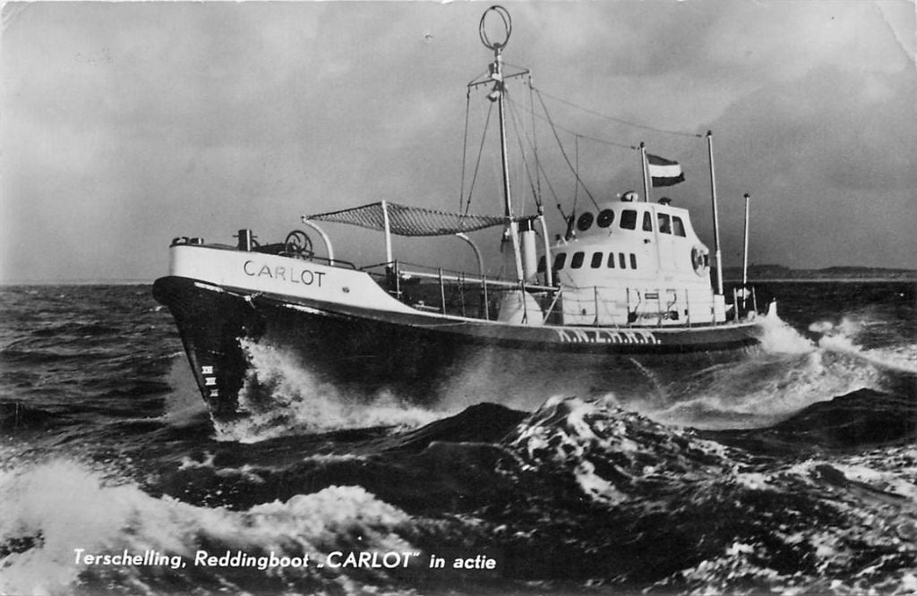 702-073-033 Terschelling Reddingboot, Verzenden, Voor 1920, Friesland