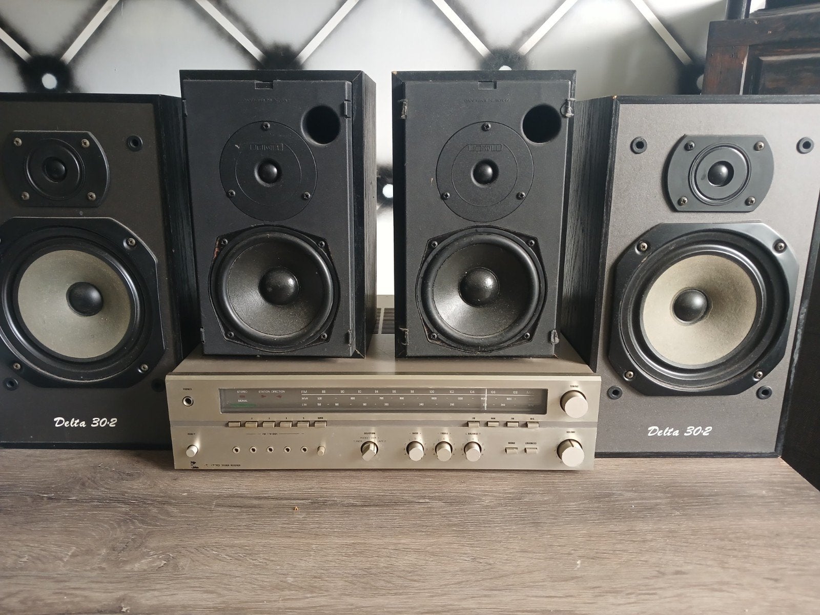 versterker DUAL CR-1710,speakers Delta 30.2,Mission,, Ophalen, Minder dan 60 watt, Overige merken