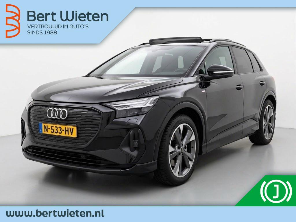Audi Q4 e-tron 35 Launch edition S Competition 55 kWh | SONO, Auto's, 0 cilinders, Gebruikt, Zwart, 1865 kg