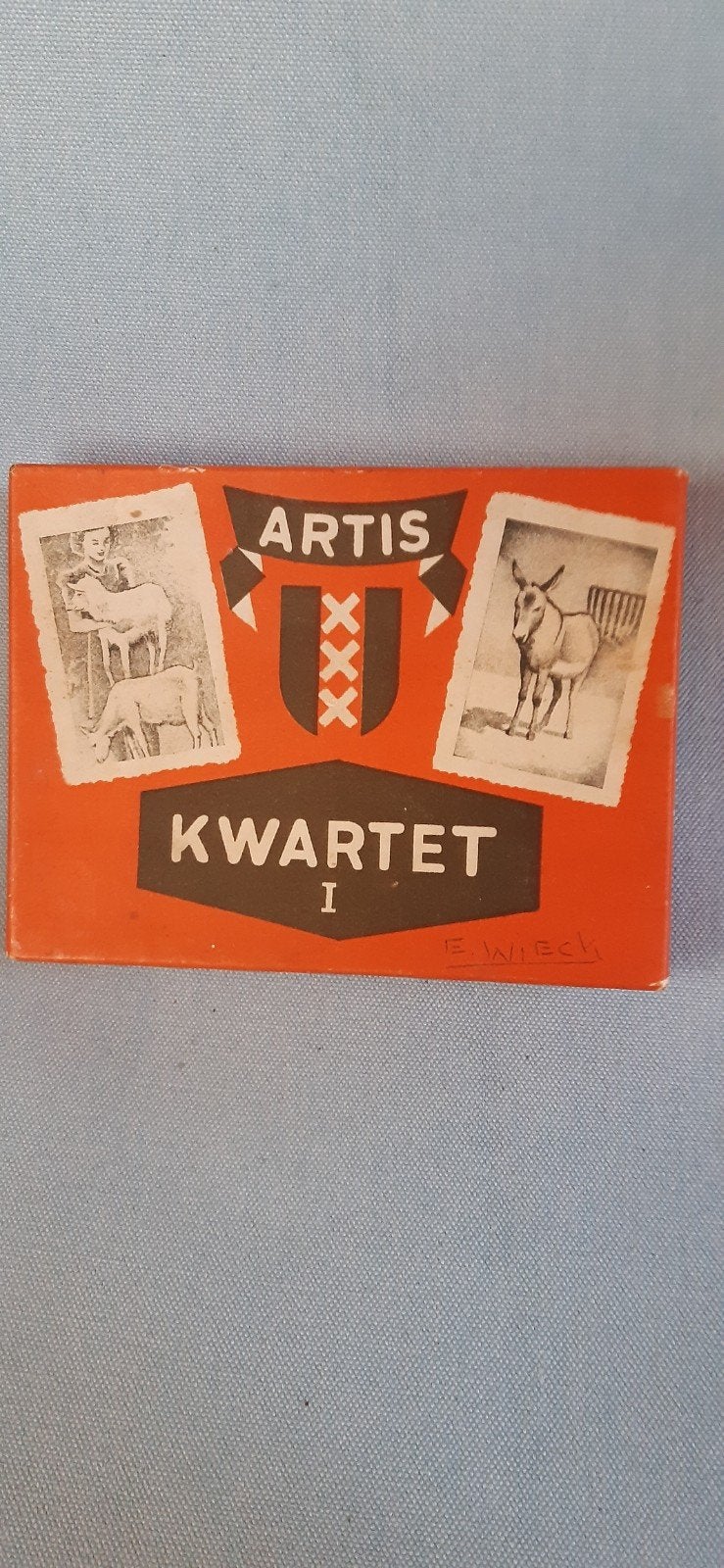 Artis Kwartet I compleet kwartetspel uit 1944, Drie of vier spelers, Ophalen of Verzenden, Gebruikt