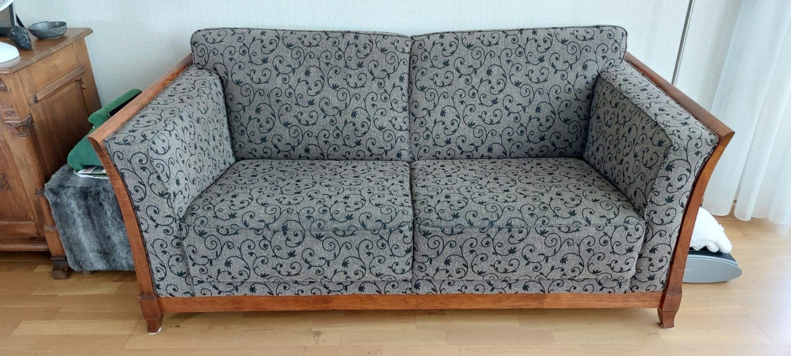Klassieke bank en 2 stoelen + salontafel., Ophalen, Gebruikt, Klassiek, 150 tot 200 cm