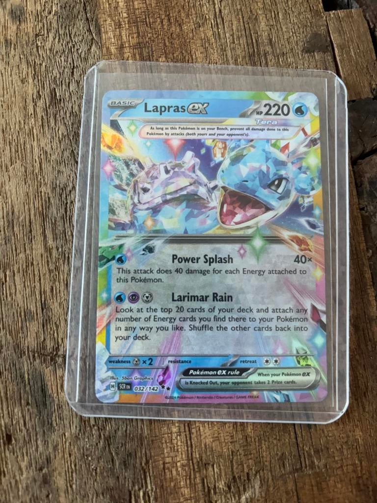Lapras Ex 032/142, Hobby en Vrije tijd, Verzamelkaartspellen | Pokémon, Ophalen of Verzenden, Zo goed als nieuw