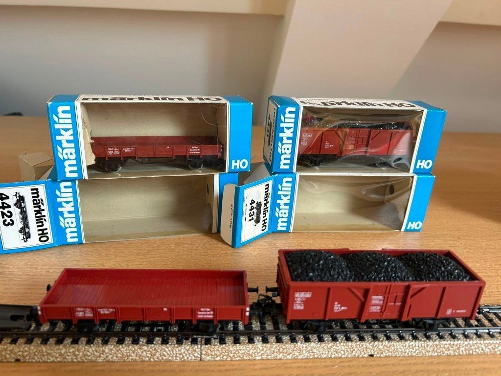 Goederenwagons Märklin (kuststof opbouw), Ophalen, Wisselstroom, Gebruikt, Wagon
