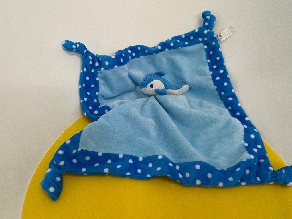 K4037 toi-toys doek doekje blauw dolfijn, Ophalen of Verzenden, Zo goed als nieuw, Overige typen
