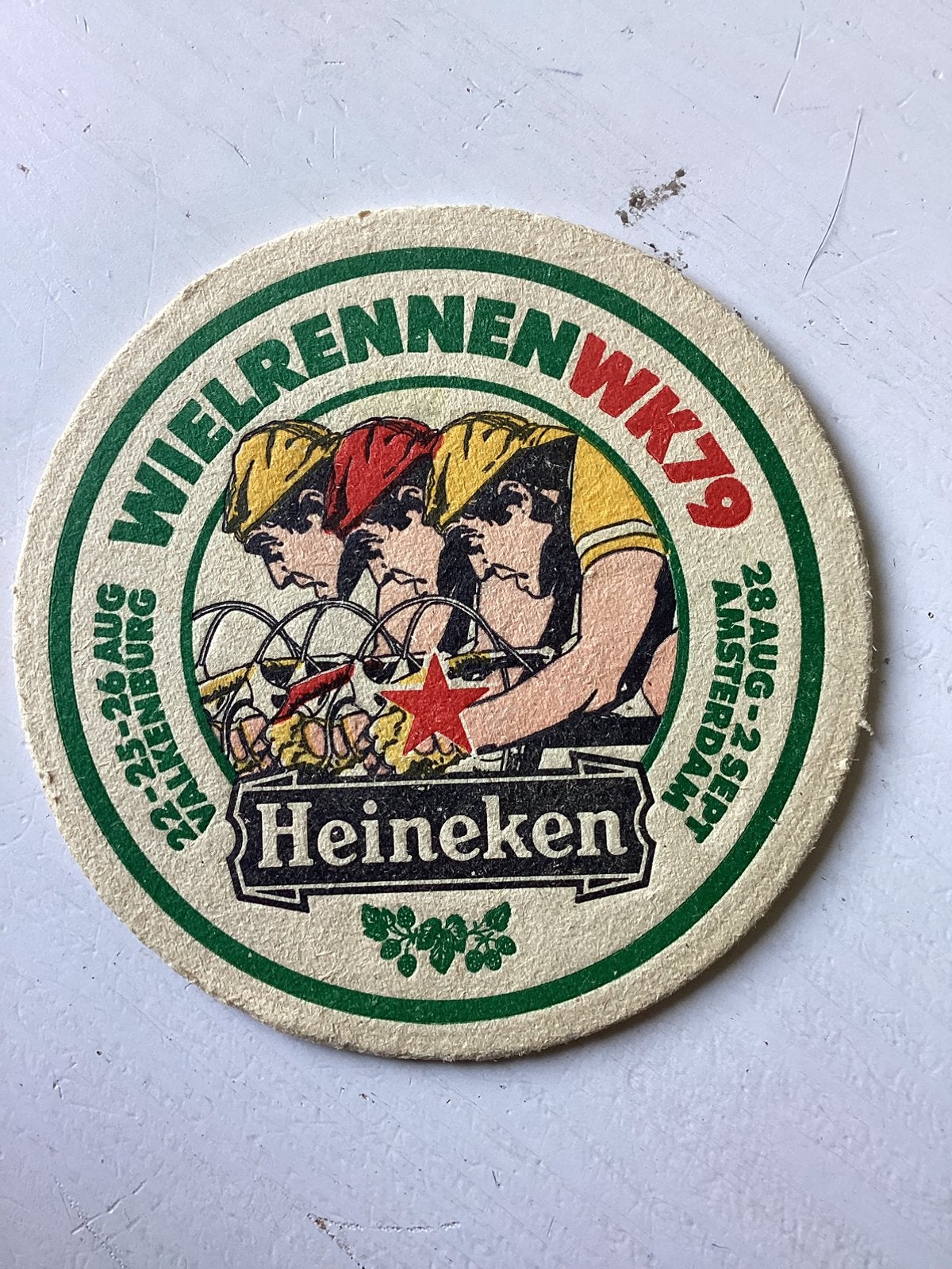Viltje Heineken WK Wielrennen 1979, Verzamelen, Verzenden, Zo goed als nieuw, Viltje(s), Heineken