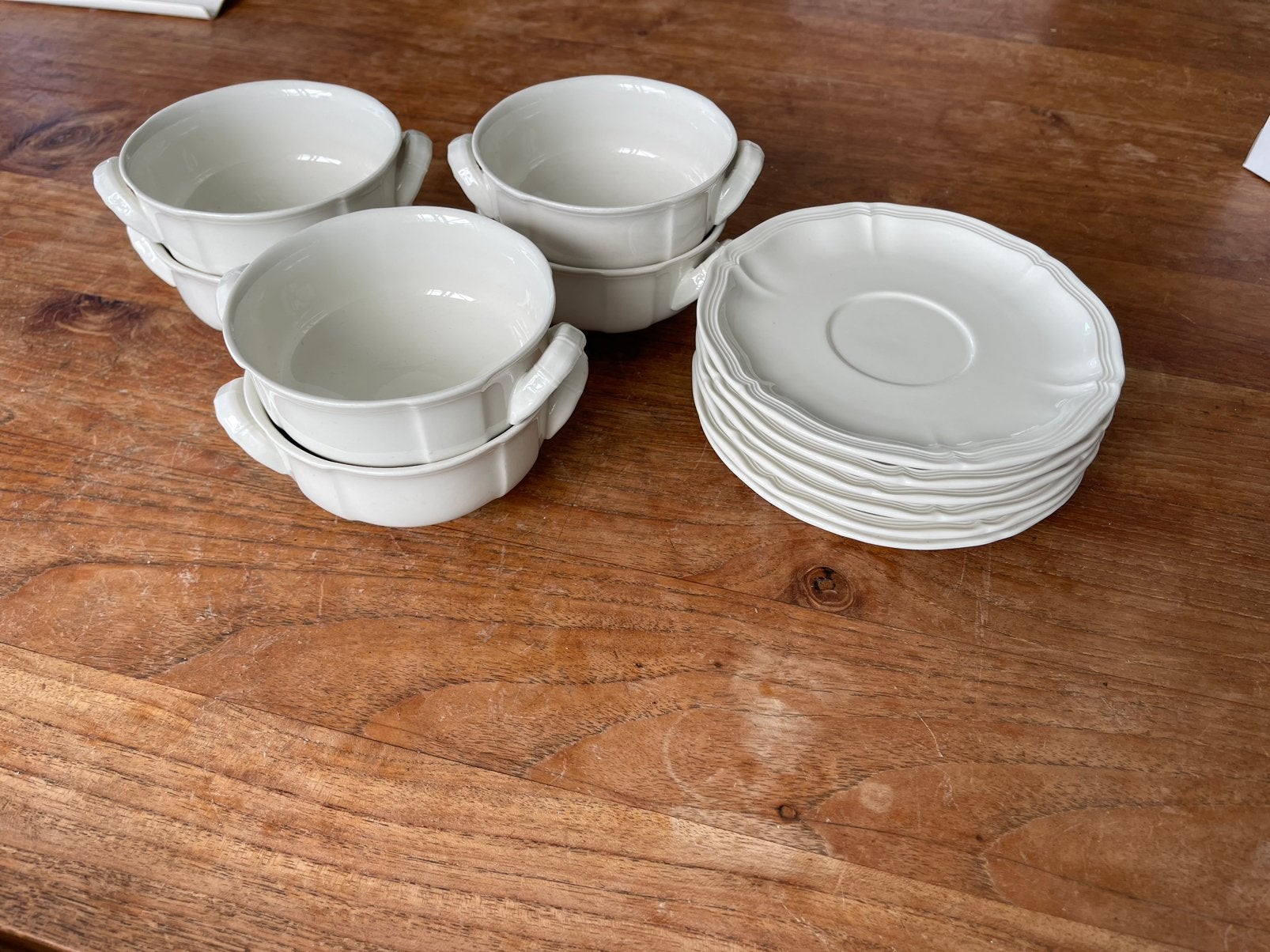 Villeroy & boch manoir soepkom/soepkop met schotel, Ophalen of Verzenden