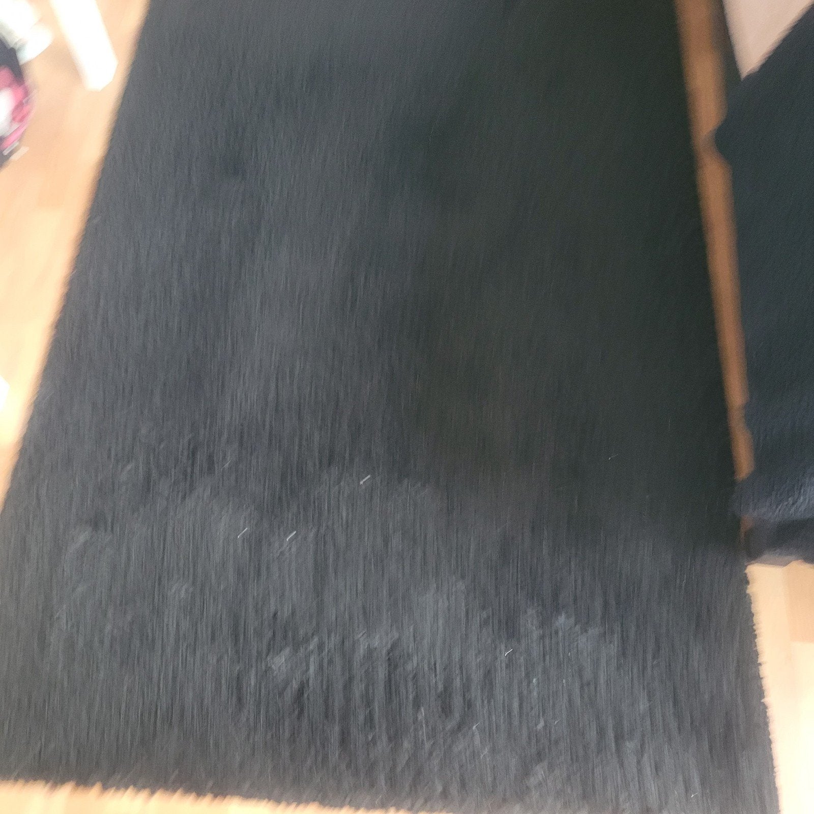 zwart vloerkleed, Huis en Inrichting, Ophalen, Gebruikt, Zwart, 200 cm of meer