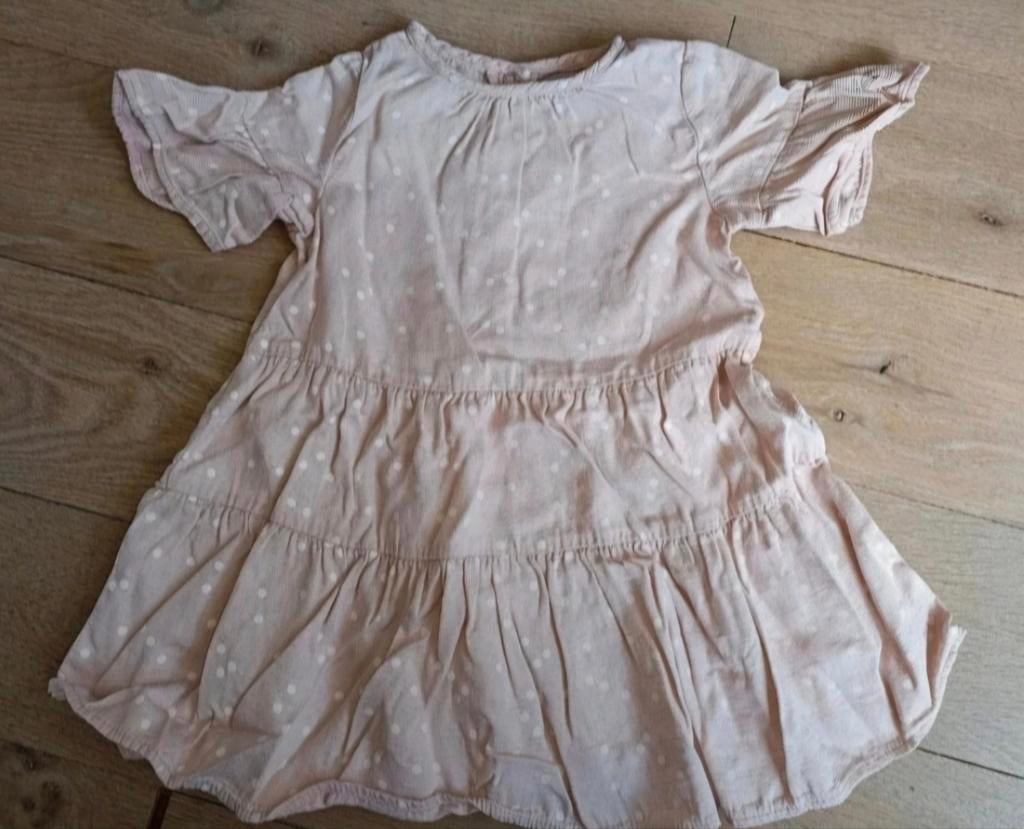 Lichtroze jurk Zara 98 valt als 92, Ophalen of Verzenden, Zo goed als nieuw, Meisje, Jurk of Rok