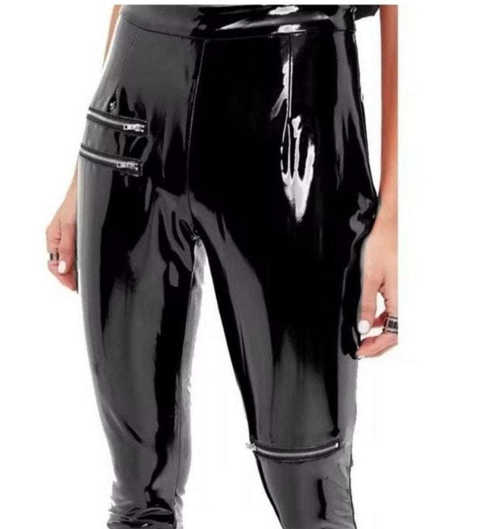 mooie lakbroek met ritsen, tm 4XL, Verzenden, Nieuw, Lang