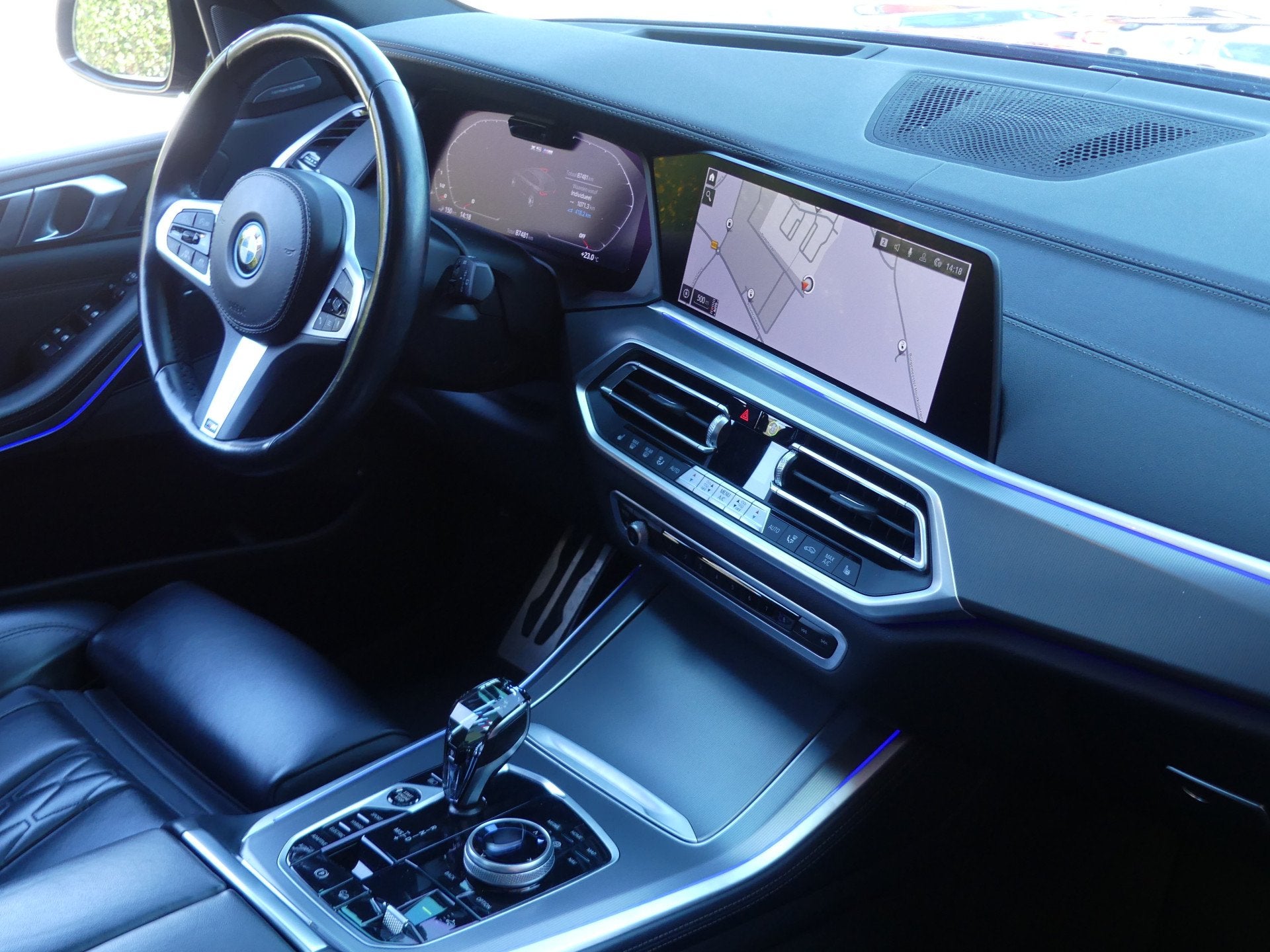 BMW X5 xDrive45e Achteras besturing/Headup display/Trekhaak/, Gebruikt, Zwart, Leder, Vierwielaandrijving