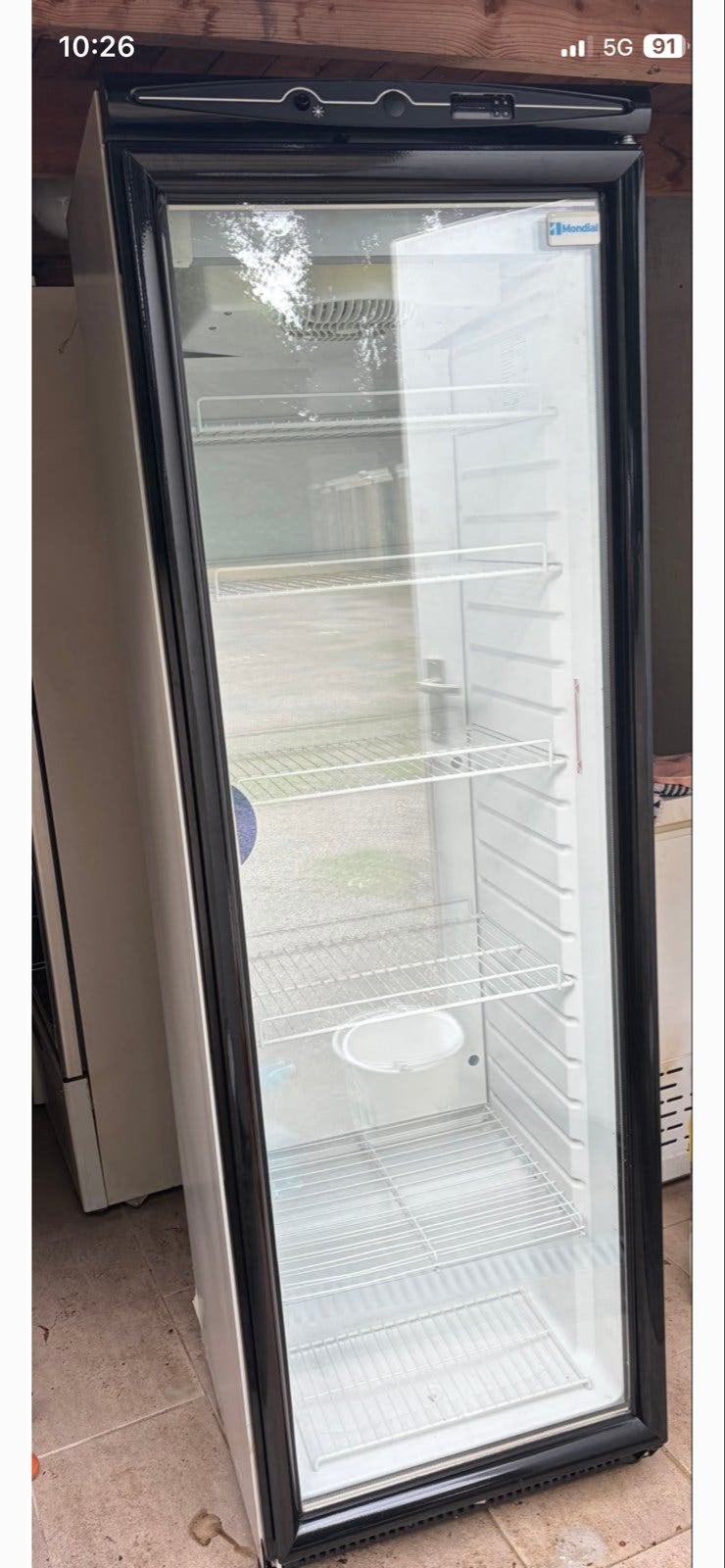 Mondial Glazen Deur vriezer, Ophalen, 200 liter of meer, 160 cm of meer, 45 tot 60 cm