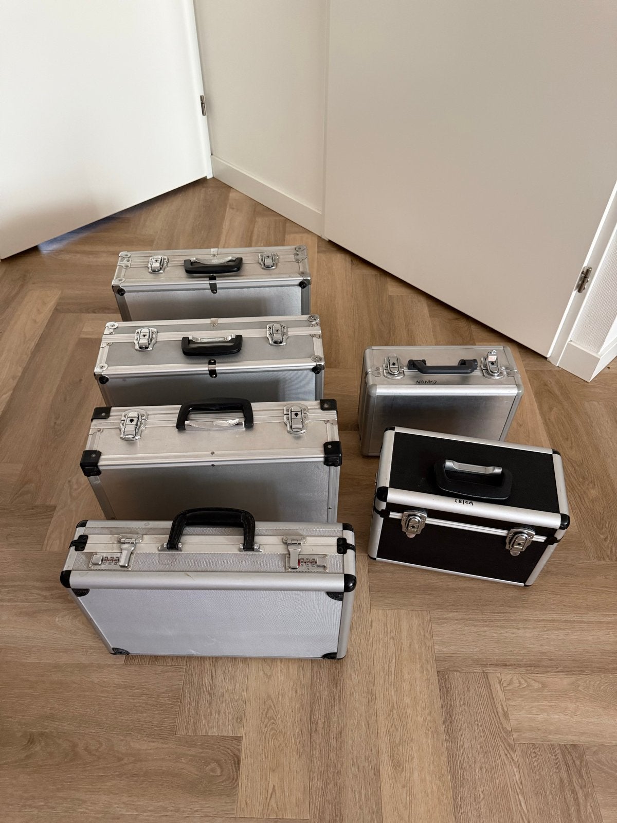 Partij aluminium koffers (6stuks), Ophalen of Verzenden, Metaal