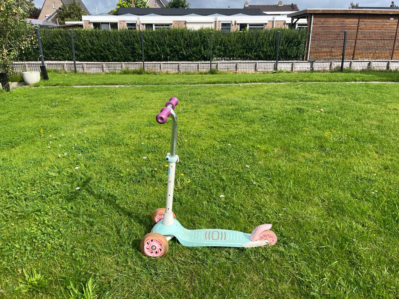 Kinderstep met 3 wielen - roze/lichtblauw, Ophalen, Gebruikt, Gewone step