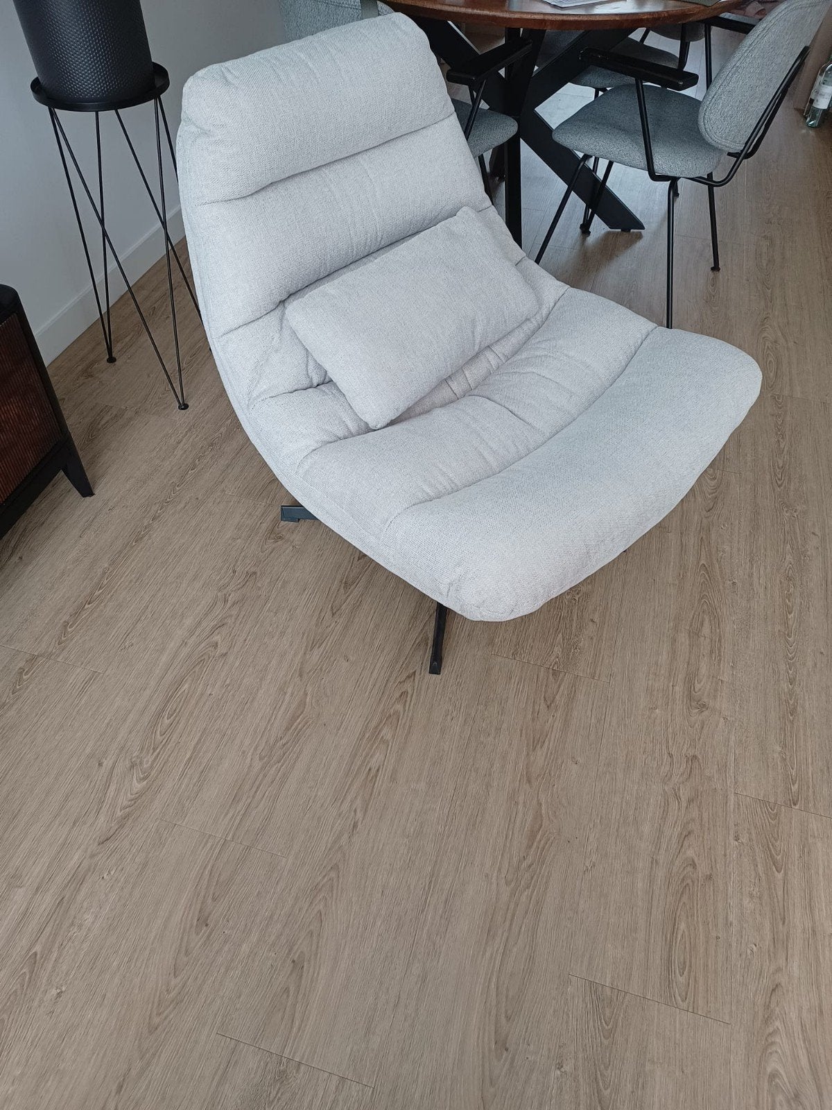 Draaibare Fauteuil Cooper Beige, Huis en Inrichting, Stoelen, Ophalen, Overige kleuren, Zo goed als nieuw, Eén