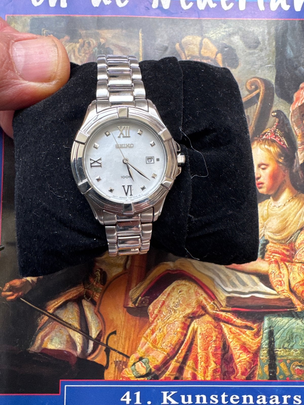 Seiko Dames Polshorloge - Zilverkleurig met Datum, Seiko, Staal, Polshorloge, Ophalen of Verzenden