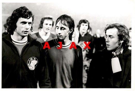 Ol Marseille - AJAC 20-10-1971 Johan Cruijff Suurbier, Haan, Verzenden, Zo goed als nieuw, Ajax, Overige typen