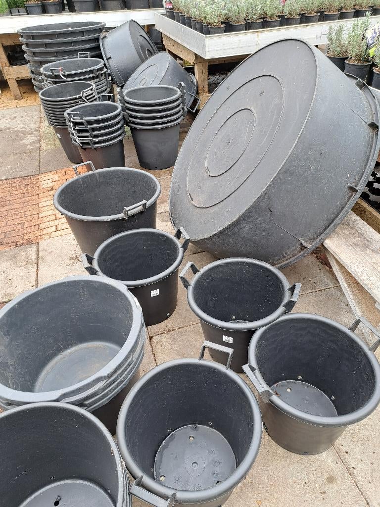 Grote vorstbestendige buitenpotten, plantenpotten,, Tuin en Terras, Bloembakken en Plantenbakken, Nieuw, Kunststof, Binnen, Balkon