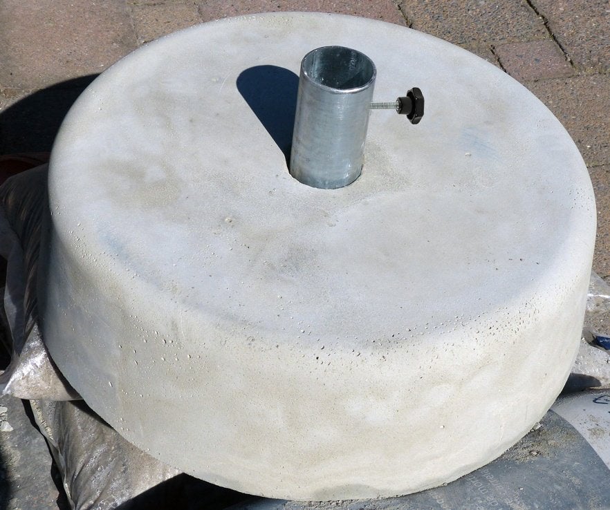 Parasol voet cq droogmolen houder van beton, 35 of 50 kg., Tuin en Terras, Ophalen, Nieuw, 3 tot 4 meter, Parasolvoet