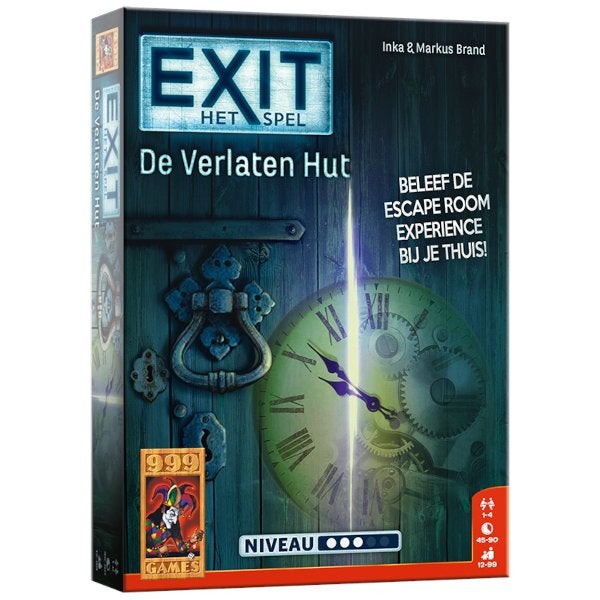 EXIT De Verlaten Hut 999 Games Kaartspel Nieuw, 999 Games, Nieuw, Ophalen of Verzenden, Vijf spelers of meer