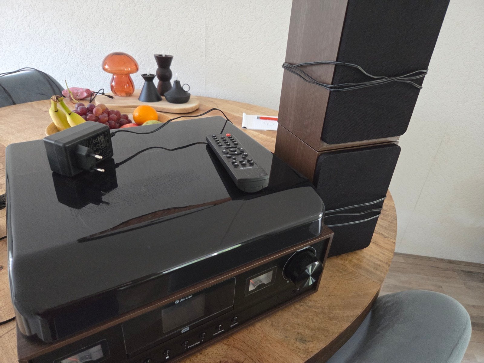 MRD-52DARKWOOD Retro Muziekcenter met DAB en Bluetooth, Ophalen, Zo goed als nieuw, Platenspeler-onderdeel, Overige merken