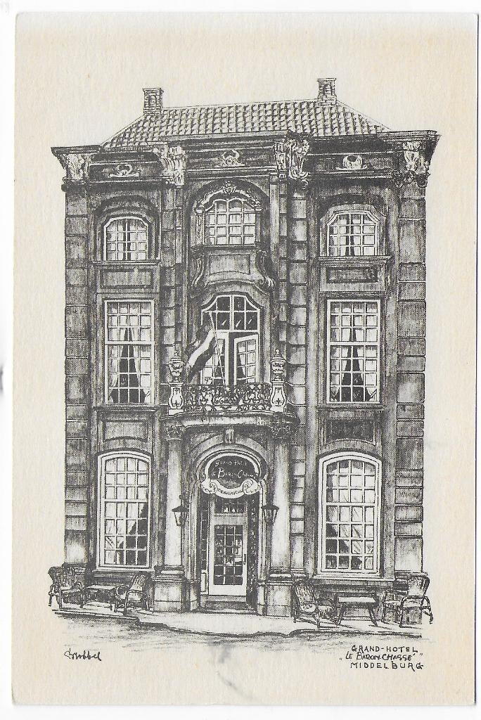Middelburg Rest Baron Chasse  Ongelopen  Ansichtkaart (B7976, Ophalen of Verzenden, 1980 tot heden, Gelopen, Zeeland