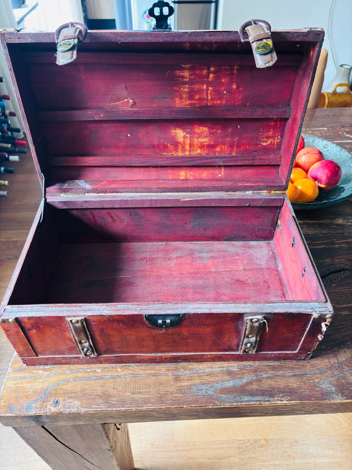 Leuk houten kistje - licht beschadigd, Minder dan 50 cm, Gebruikt, Ophalen of Verzenden, 5 – 50