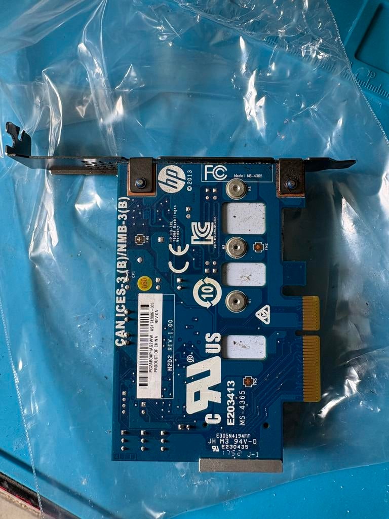 HP Z Turbo Drive PCIe NVMe Adapterkaart – 742006 – Werkend, Computers en Software, Netwerkkaarten, Zo goed als nieuw, Ophalen of Verzenden