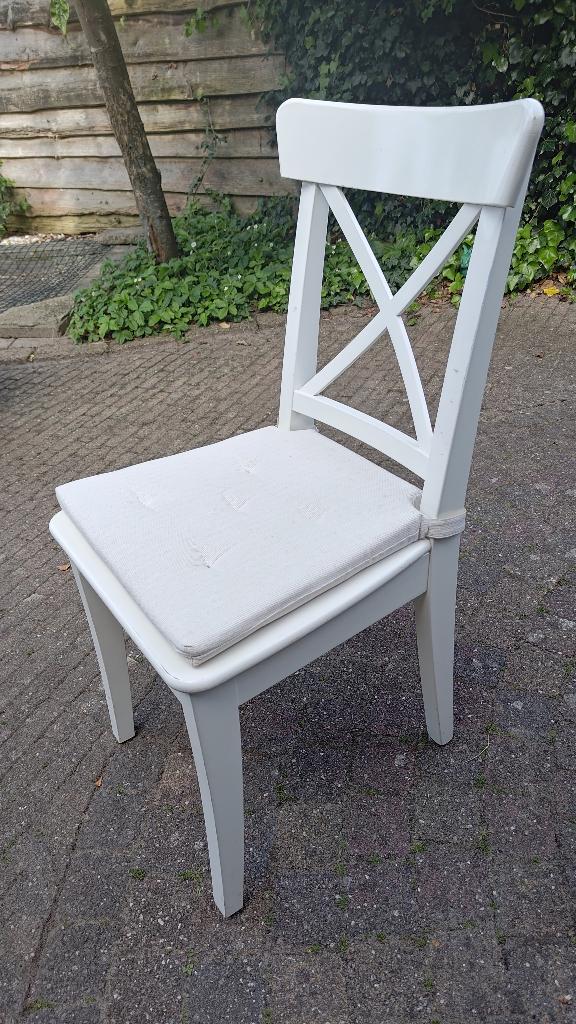 Eetkamer stoel - Gratis, Ophalen, Gebruikt, Wit, Eén