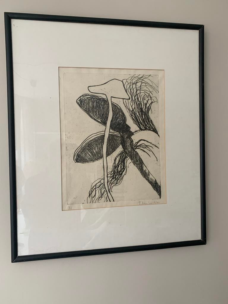 Ets van Bea Farenhorst, gesigneerd en genummerd, Ophalen, 62 cm, 72 cm, 1950 - 1999