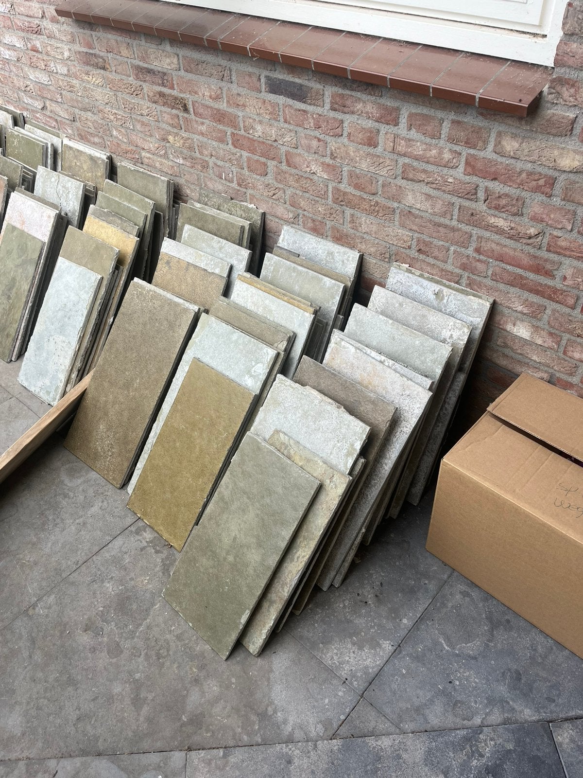 De kotah stone green / yellow leisteen - natuursteen, Ophalen, 60 cm of meer, Hardsteen, Zo goed als nieuw