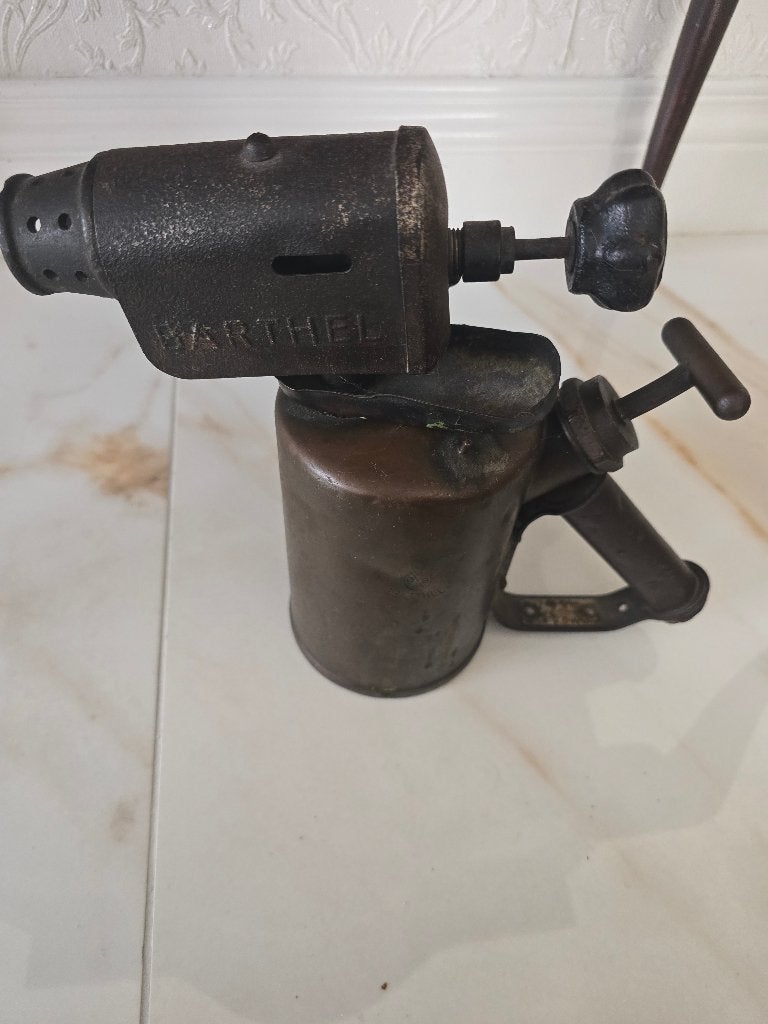 Antieke messing soldeerlamp, Antiek en Kunst, Ophalen