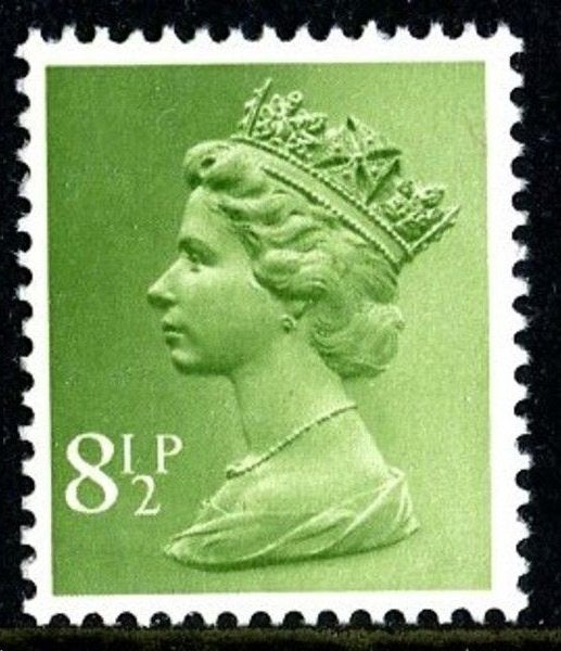ENGELAND E.II. 8½p. Decimal Machin frankeerzegels, 3 Variëte, Verzenden, Postfris
